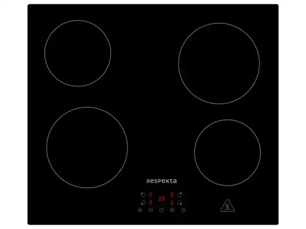 Bild 2 von Respekta Glaskeramikkochfeld KM4400-28, schwarz, 59 cm