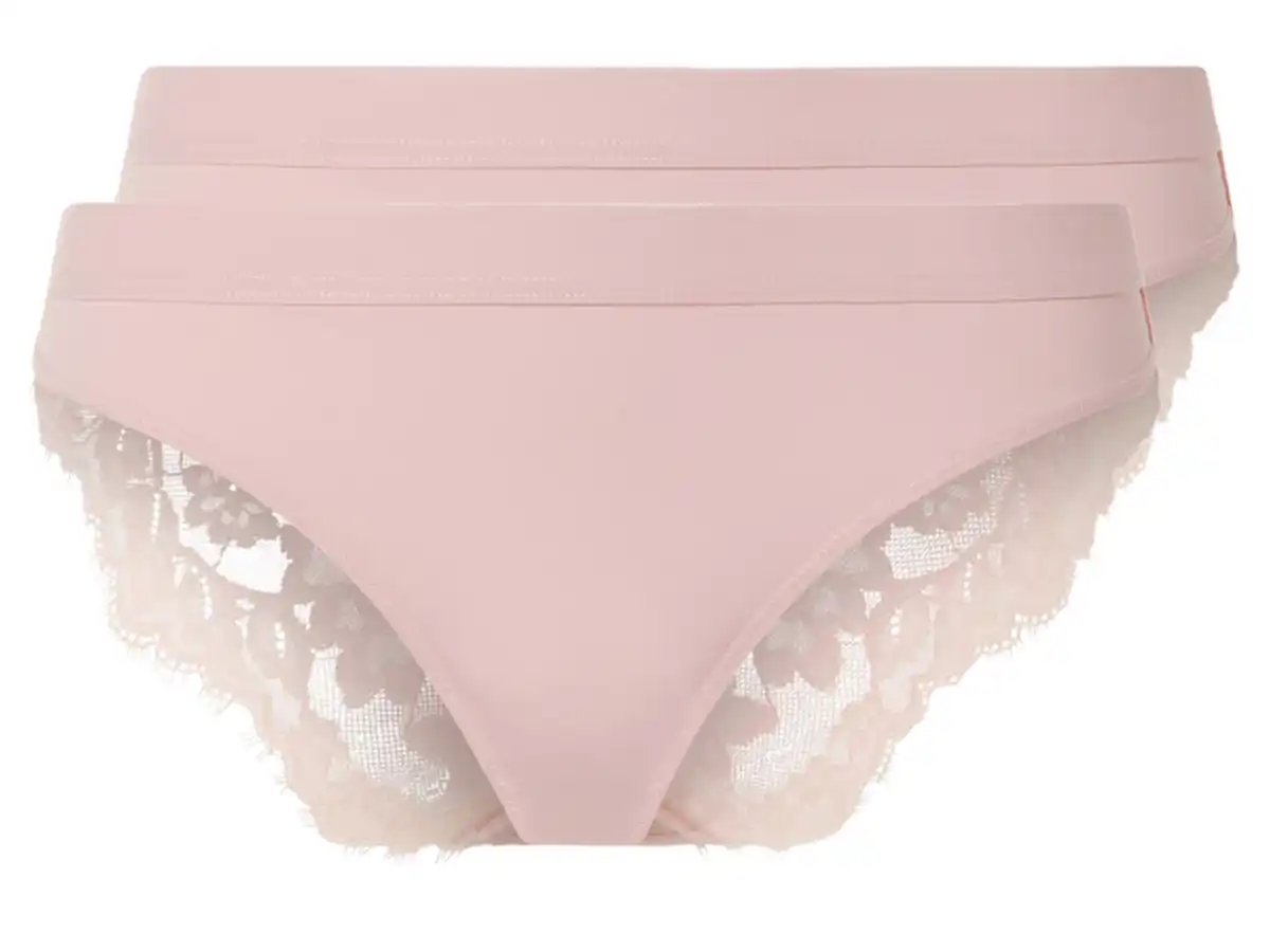 Bild 2 von esmara® Damen Minislips, 2 Stück, mit Spitze