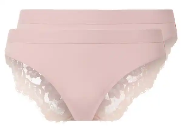 Bild 2 von esmara® Damen Minislips, 2 Stück, mit Spitze