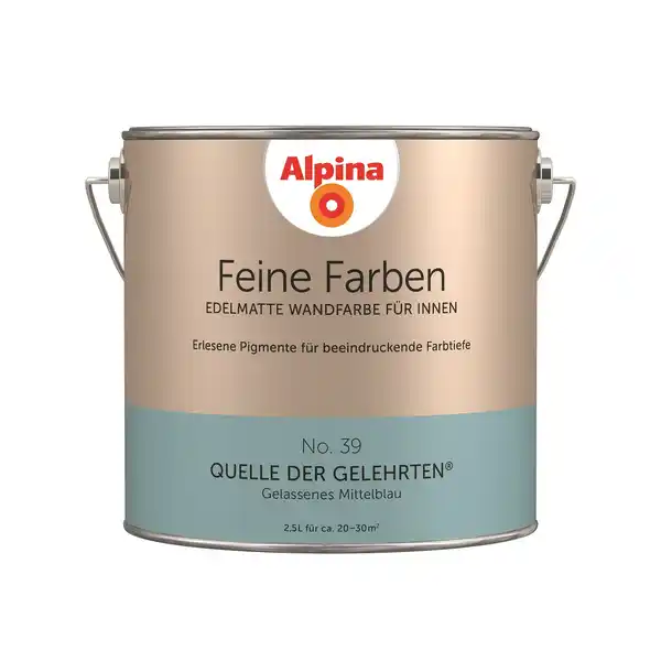 Bild 1 von Alpina Feine Farben 'Quelle der Gelehrten' mittelblau seidenmatt 2,5 l