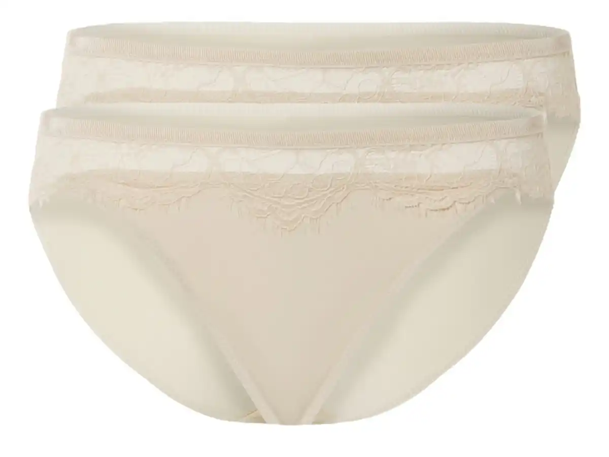 Bild 2 von esmara® Damen Slips, 2 Stück, mit Spitze