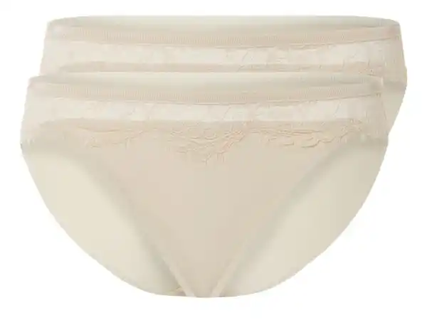 Bild 2 von esmara® Damen Slips, 2 Stück, mit Spitze