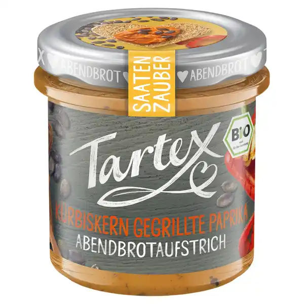 Bild 1 von TARTEX Bio-Brotaufstrich 140 g, Kürbiskern Paprika