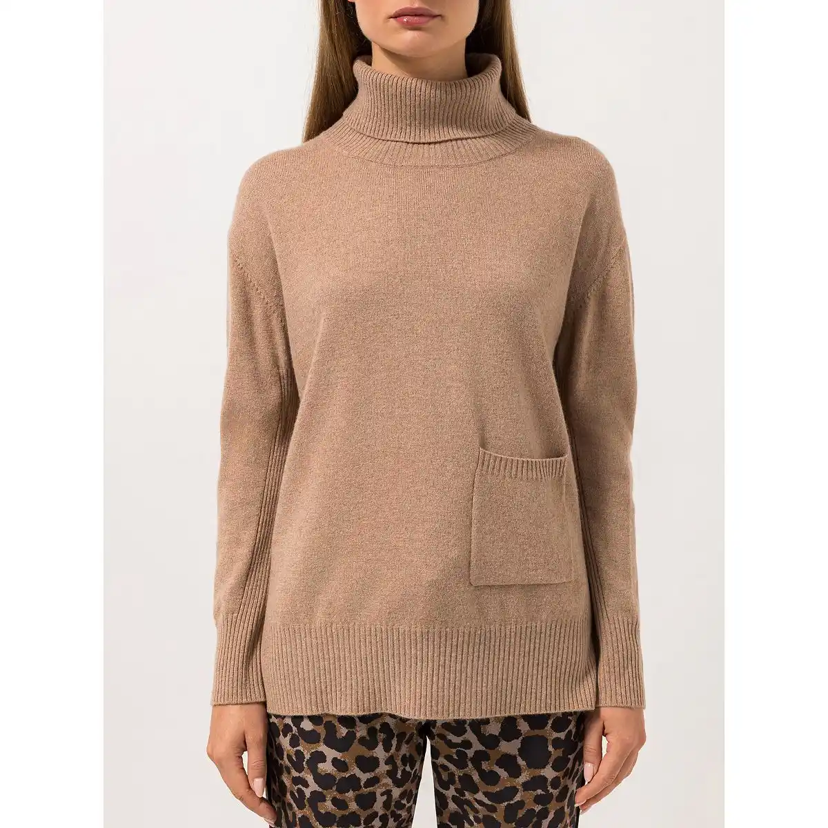 Bild 1 von STEFFEN SCHRAUT Pullover, 1/1-Arm Rollkragen Rippendetails Oversize - leger weit