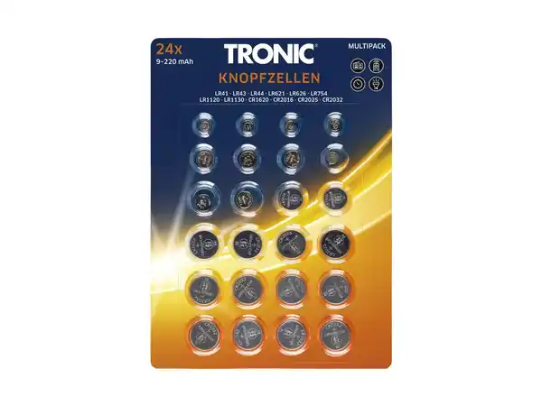 Bild 1 von TRONIC® 24 Knopfzellen,  24 Stu