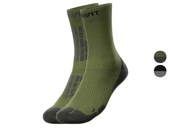 Bild 1 von CRIVIT Herren Outdoorsocken, 2 Paar, mit SmartStep-Fußbett