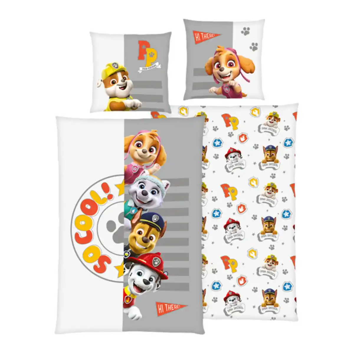 Bild 1 von Bettwäsche Paw Patrol, 135 x 200 cm, weiß