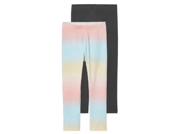 Bild 2 von lupilu® Kleinkinder Leggings, 2 Stück, hoher Baumwollanteil