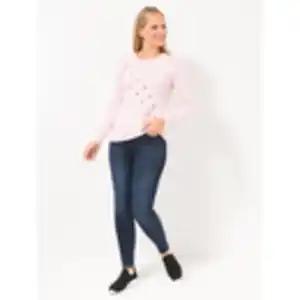 ICONIC by Marina Hoermanseder Pullover, 1/1 Arm mit Schnürdetail figurumspielend