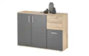 Kommode BC 1040, Viking Eiche-Nachbildung/grau, 120 x 84 cm