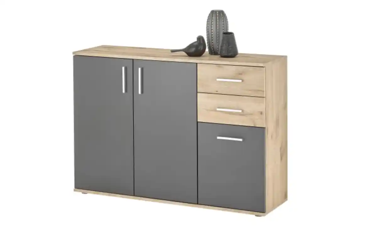 Bild 1 von Kommode BC 1040, Viking Eiche-Nachbildung/grau, 120 x 84 cm