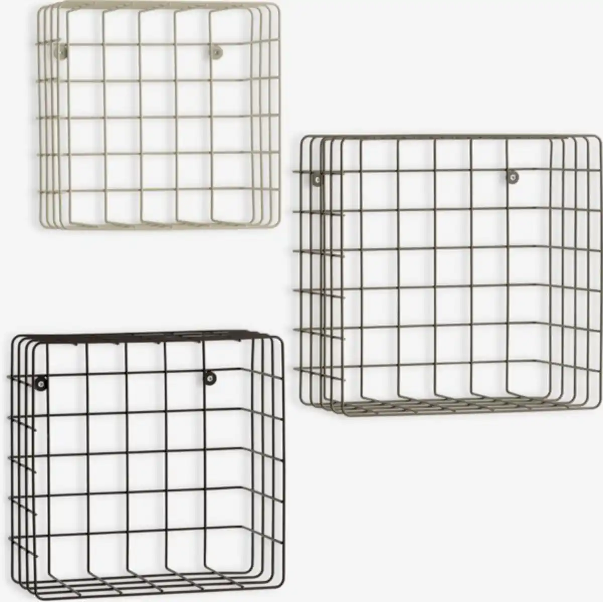 Bild 1 von Wandregal STENUM sand/terrakotta/braun 3Stk/Pck