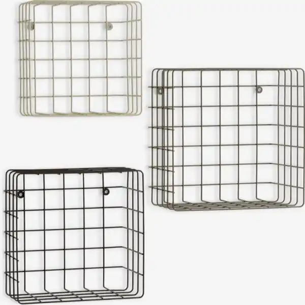 Bild 1 von Wandregal STENUM sand/terrakotta/braun 3Stk/Pck