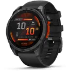 fenix 8 (47mm) Smartwatch mit QuickFit-Silikon-Armband (22mm) schwarz/schiefergrau