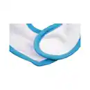 Bild 4 von Babylatz individuell bedruckbar aus Baumwolle mit Klettverschluss, gelb/rosa/blau