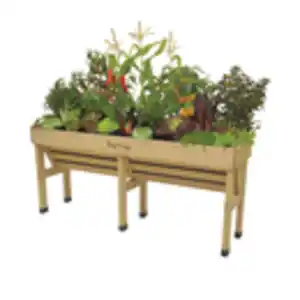 B-Ware Balkon-Hochbeet VegTrug Wall Hugger Medium L180cm natur