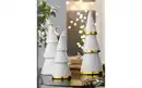 Bild 2 von Deko-Weihnachtsbaum, weiß/gold, 16 cm