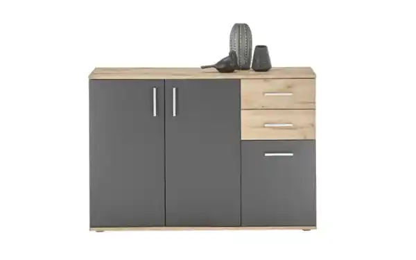 Bild 2 von Kommode BC 1040, Viking Eiche-Nachbildung/grau, 120 x 84 cm