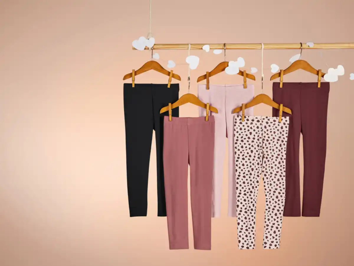 Bild 3 von lupilu® Kinder Leggings, 5 Stück, mit hohem Baumwollanteil
