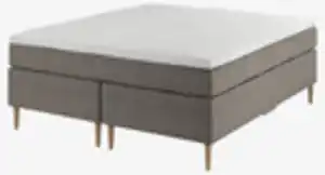 Boxspringbett 160x200cm GOLD C110 grau-21 Memory