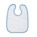 Bild 1 von Babylatz individuell bedruckbar aus Baumwolle mit Klettverschluss, gelb/rosa/blau