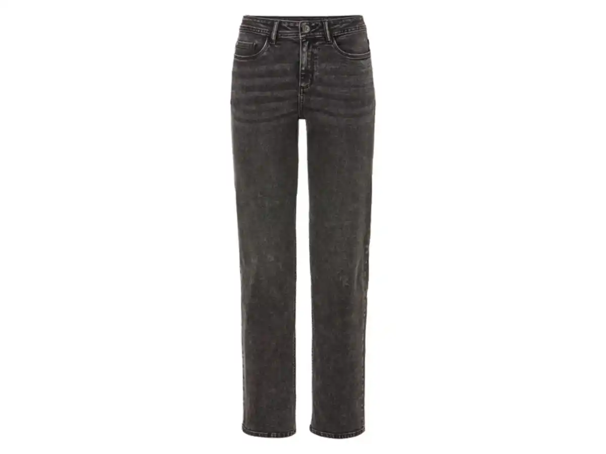 Bild 4 von esmara® Damen Jeans, Straight Fit, mit hoher Leibhöhe