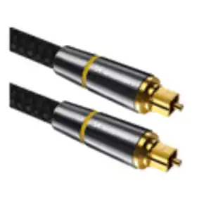 Audiokabel Digitale Glasfaser Toslink SPDIF Schwarz 2m