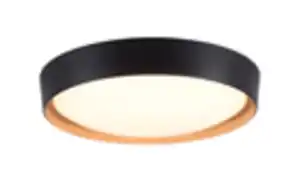 LED-Deckenleuchte Emilia, schwarz, 39,6 cm