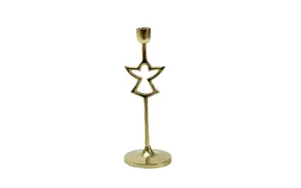 Bild 1 von Kerzenhalter Engel, gold, 28 cm