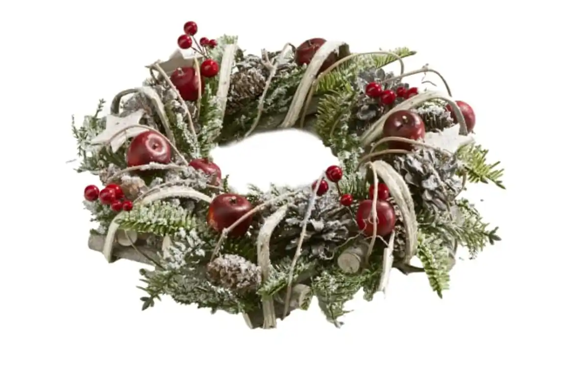 Bild 1 von Deko Kranz mit Tannenzapfen, grün, 32 cm