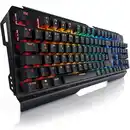 Bild 1 von Titanwolf Gaming-Tastatur, mechanisches Keyboard, Anti-Ghosting, Kailh Blue, LED-Beleuchtung