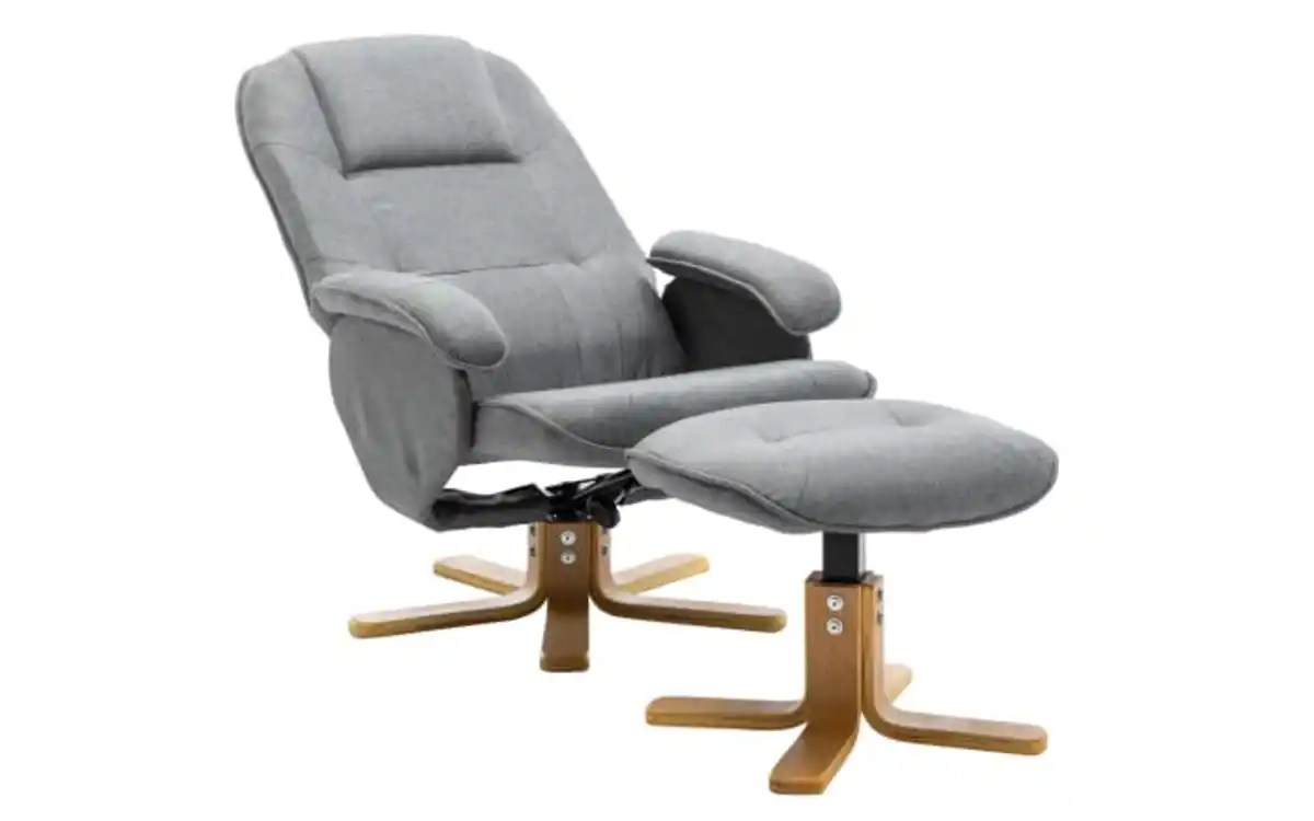 Bild 3 von HPI - Relaxsessel Peter, grau, inkl. Hocker