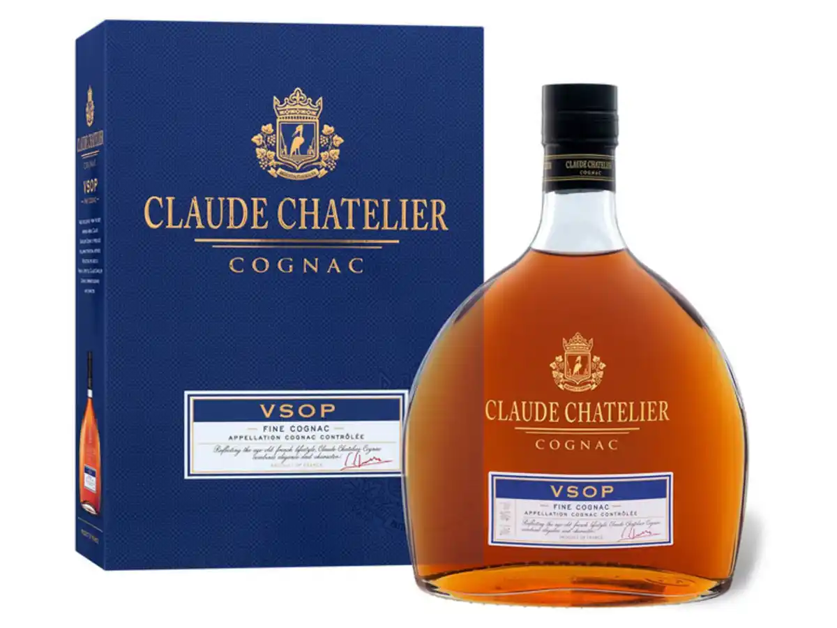 Bild 1 von Claude Chatelier VSOP Cognac mit Geschenkbox 40% Vol