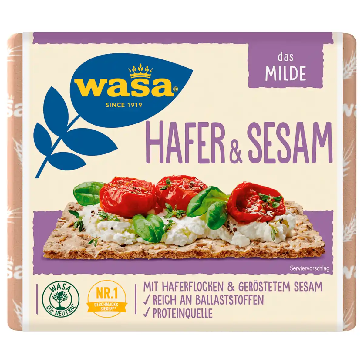Bild 1 von Wasa Knäckebrot Hafer & Sesam 230g
