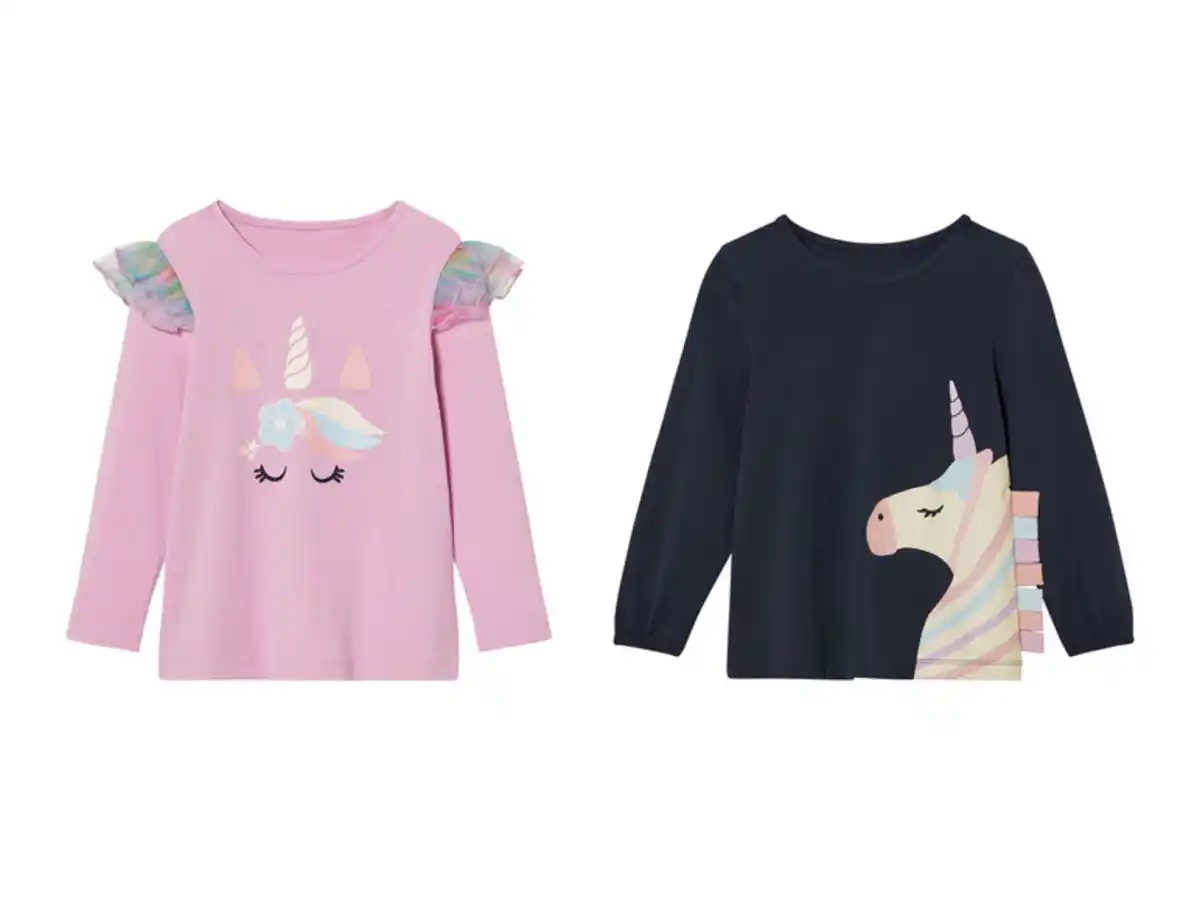 Bild 1 von lupilu® Kleinkinder Kinder Langarmshirt mit Textildruck