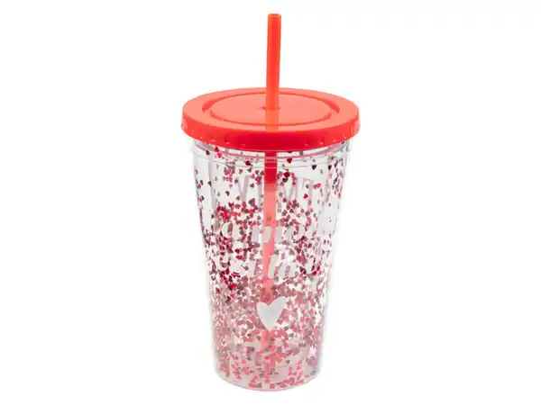 Bild 3 von Festival-Trinkbecher »Emily in Paris«, mit Trinkhalm