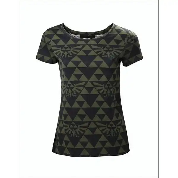 Bild 1 von The Legend of Zelda Green Black Hyrule Girl-Shirt schwarz/grün XL