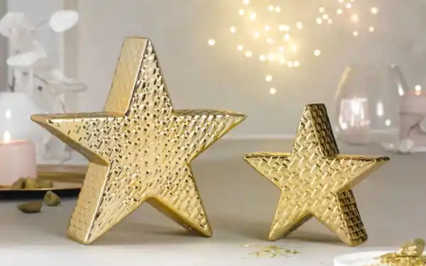 Bild 2 von Deko-Stern, gold, 12,7 cm