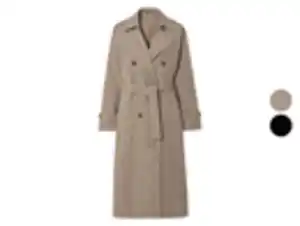 esmara® Damen Trenchcoat, mit Bindegürtel