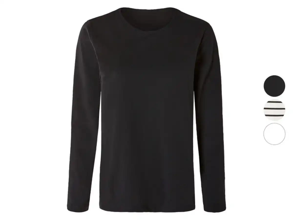 Bild 1 von esmara® Damen Langarmshirt, leger geschnitten