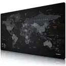 Bild 1 von Titanwolf Gaming Mauspad, XXXL 1500 x 800 x 3 mm Schreibtischunterlage Extralarge / Waschbar, Weltkarte