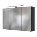 Bild 1 von Spiegelschrank Bristol, 100 cm, grafitgrau – Energieeffizienzklasse G