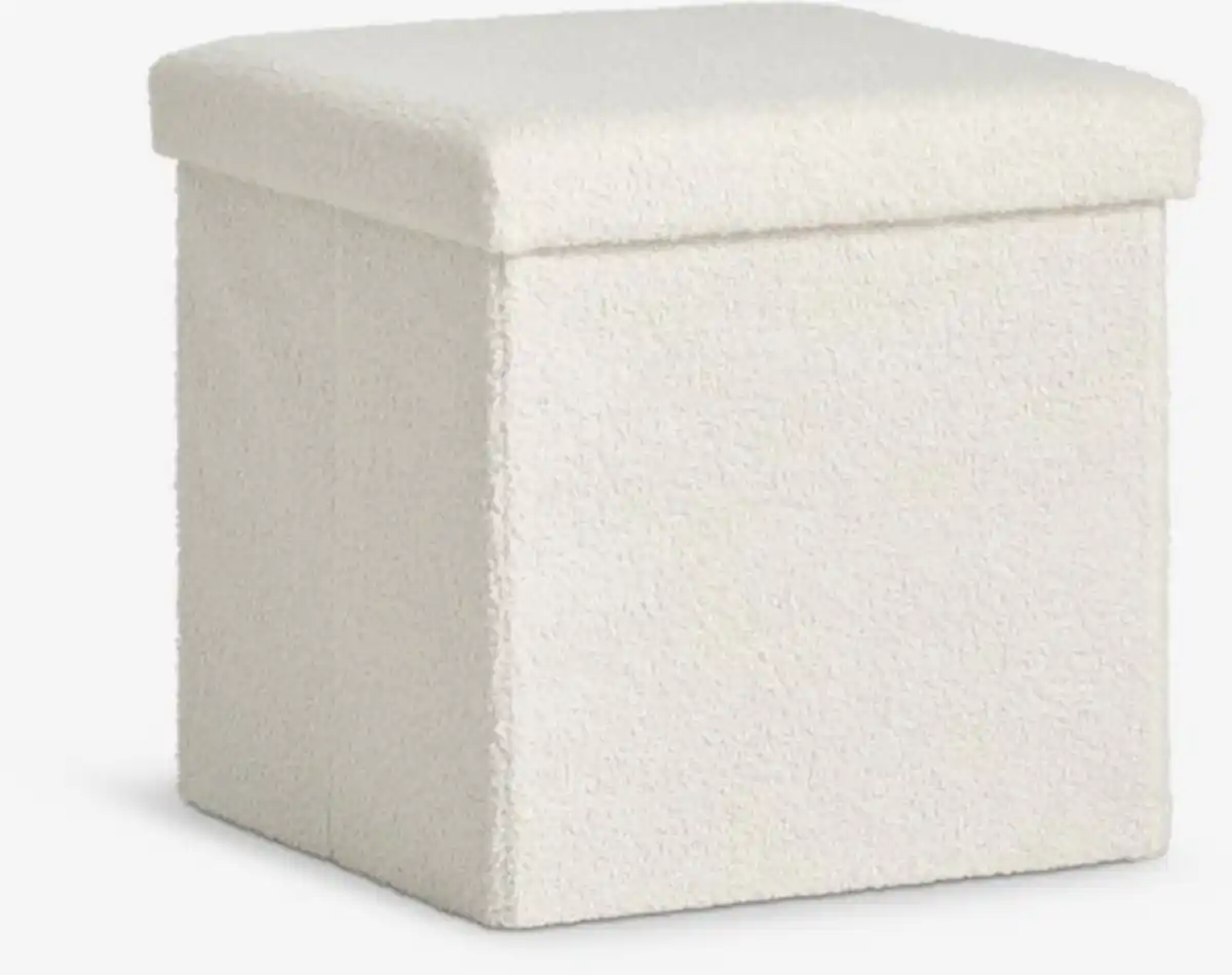 Bild 1 von Pouf NYSTED 38x38 m/Stauraum Teddyplüsch off-white
