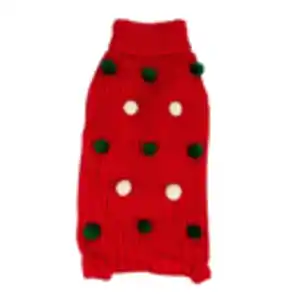 Paw Care Harry Barker Holiday Bommelpullover rot XL