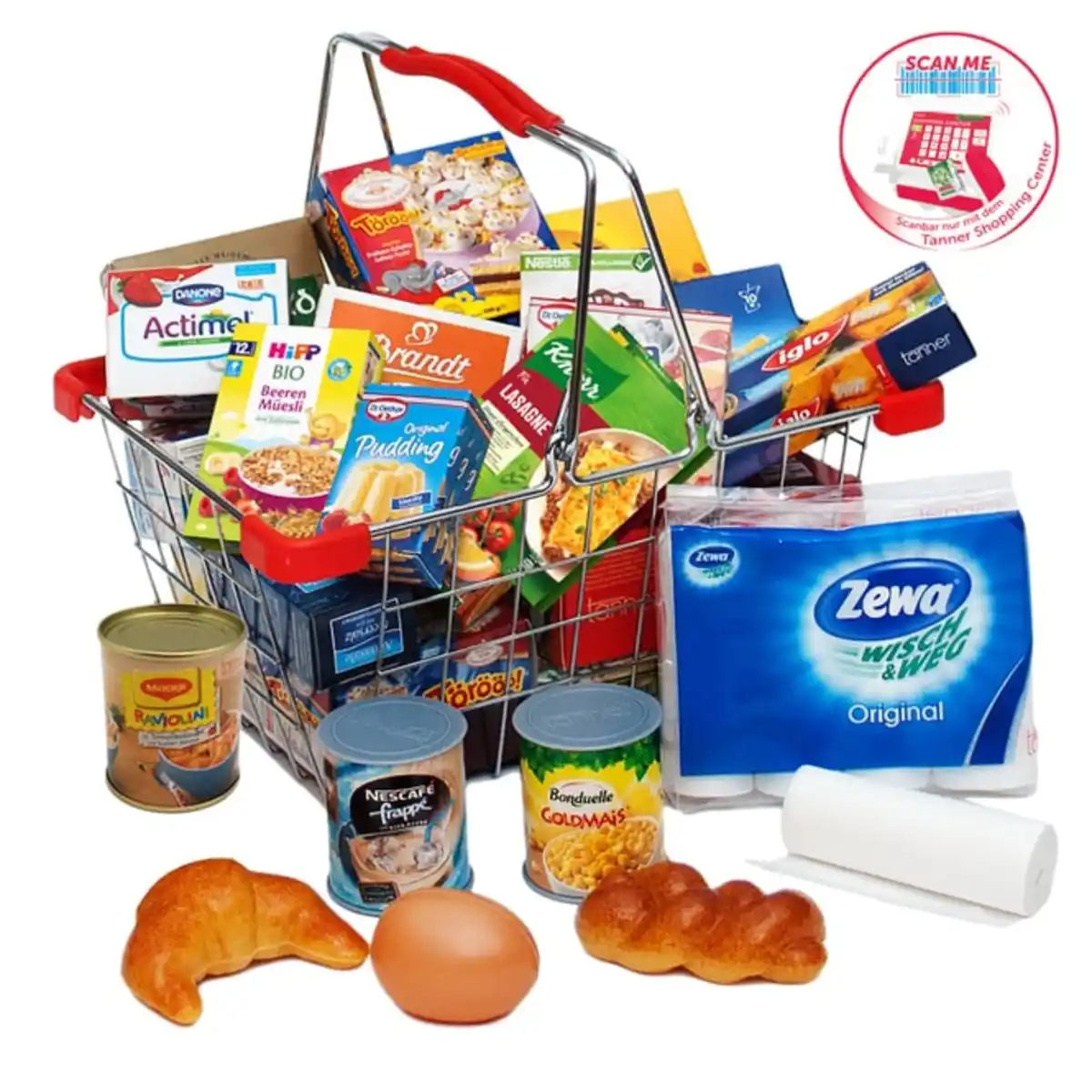 Bild 1 von Kaufladenzubeh&#246;r - Einkaufskorb - gef&#252;llt