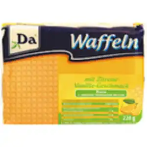 Waffeln "Da" mit Cremefüllung mit Zitrone-Vanille-Geschmack