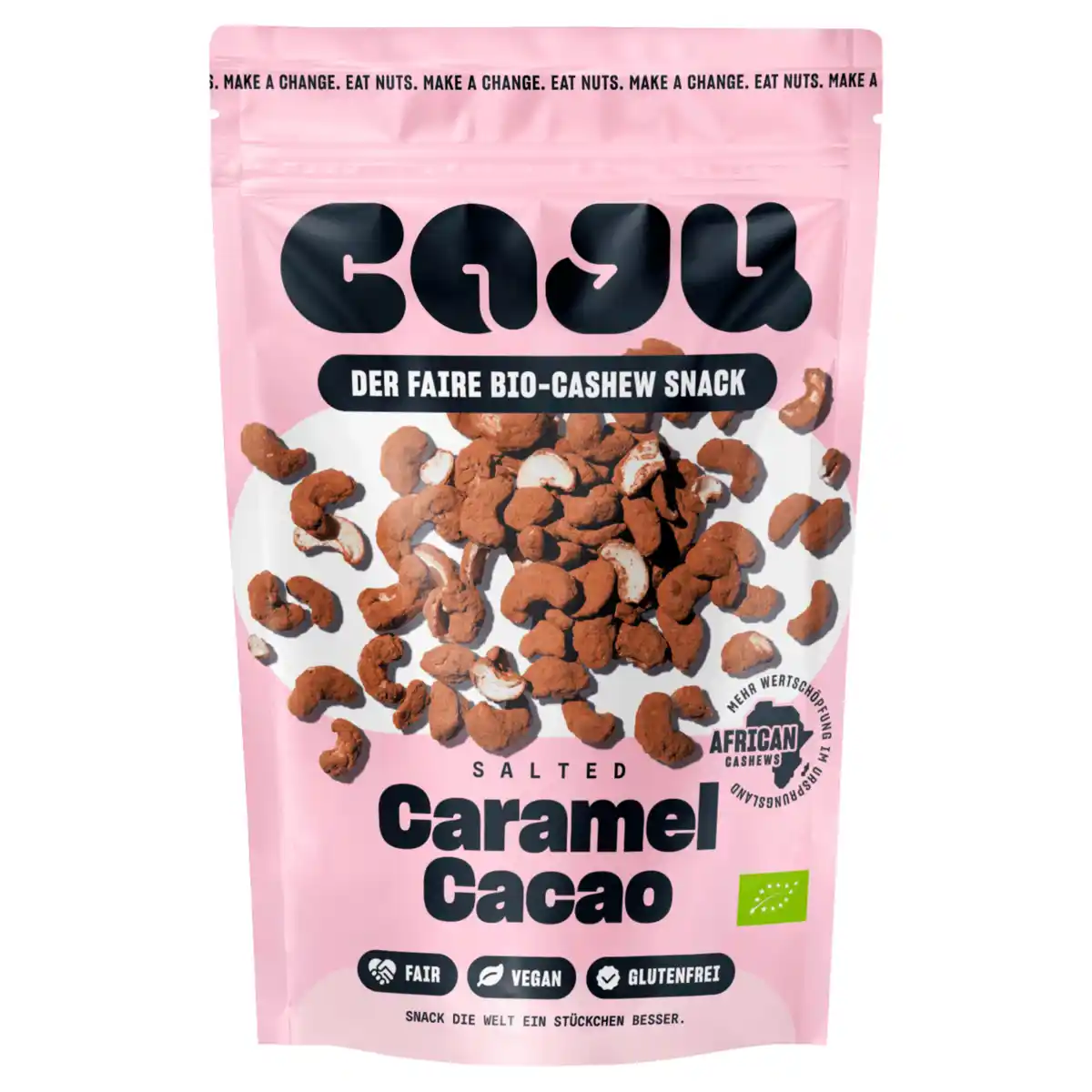 Bild 1 von Caju Bio Cashew Snack Salted Caramel Cacao 140g