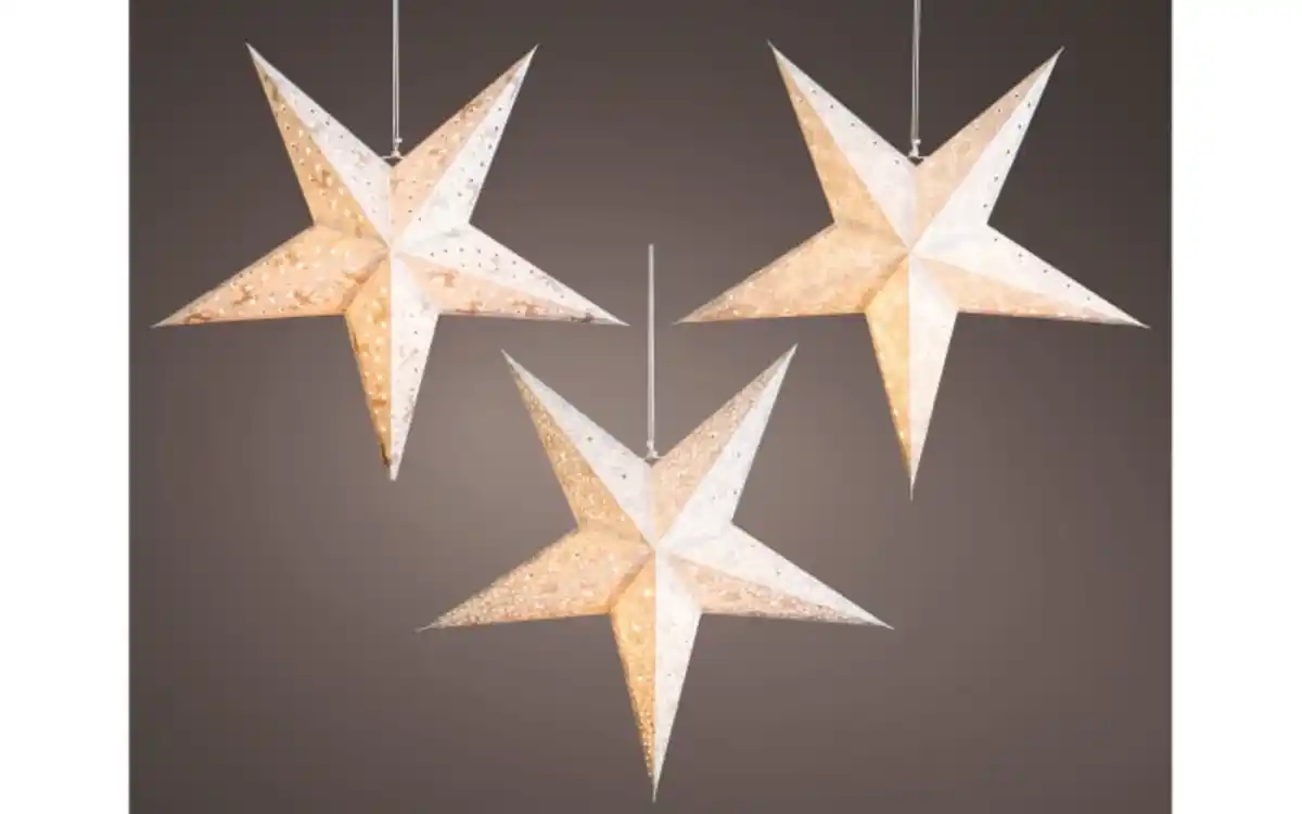 Bild 2 von LED-Stern, weiss/silber, 60 cm