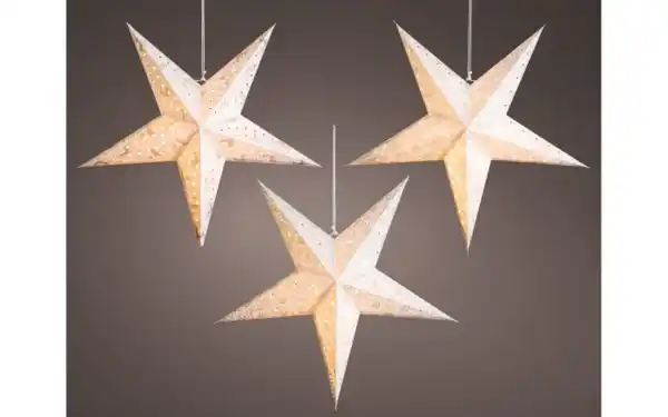 Bild 2 von LED-Stern, weiss/silber, 60 cm