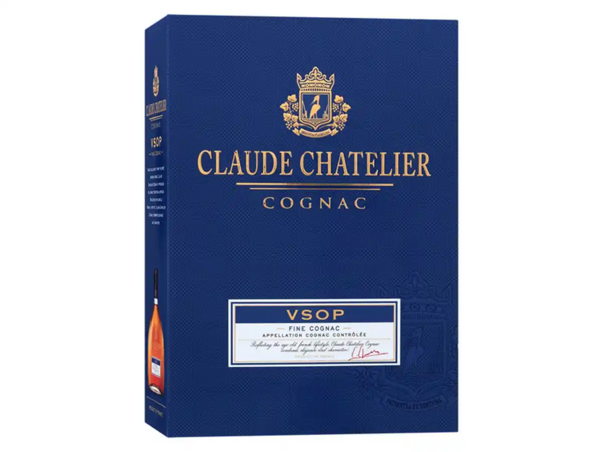 Bild 3 von Claude Chatelier VSOP Cognac mit Geschenkbox 40% Vol